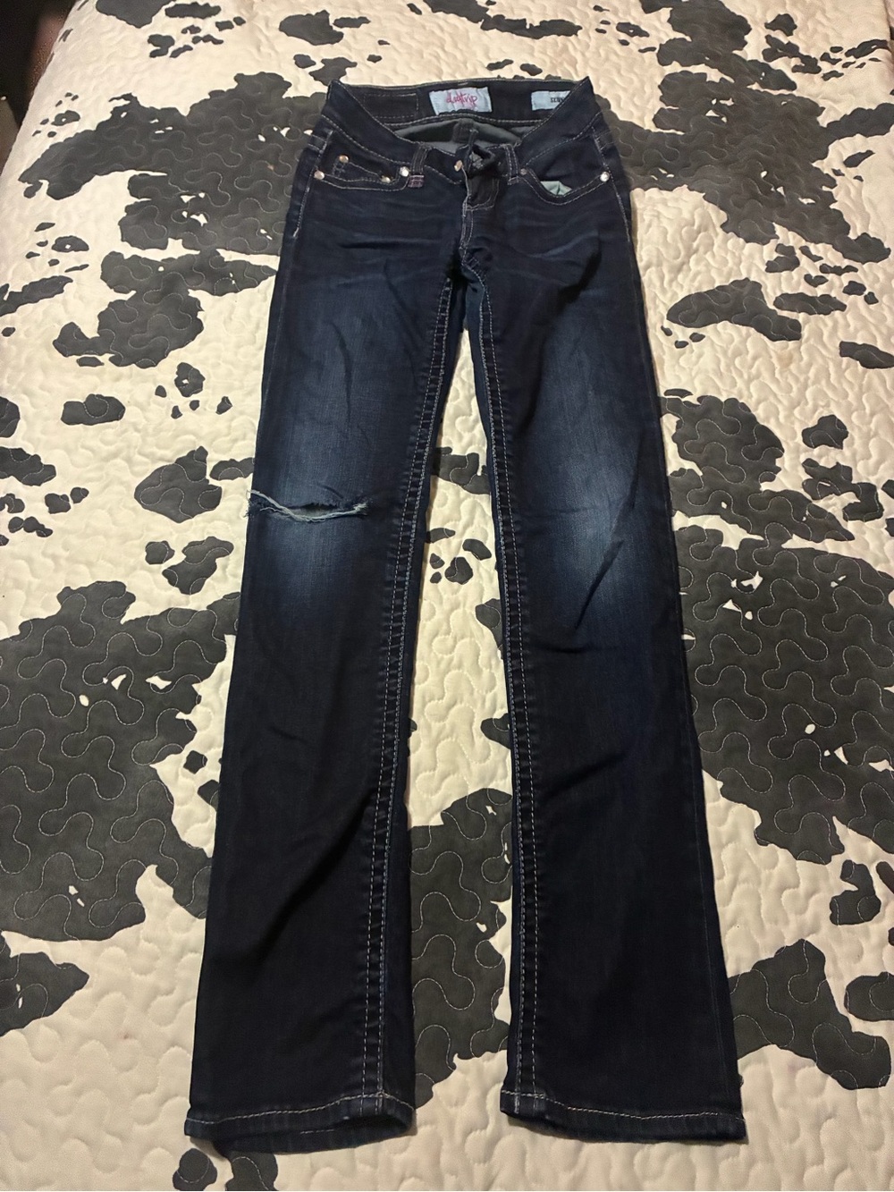 Daytrip Dark Indigo Girls Straight-Leg Jeans